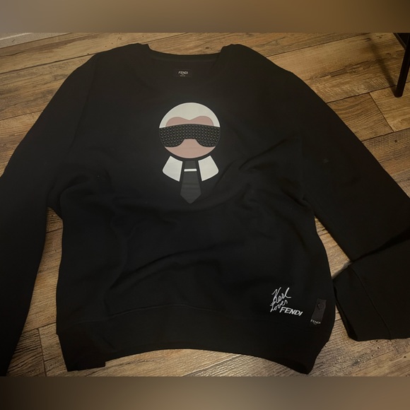 Fendi Studded Karlito Sweatshirt SIZE 56 - Picture 2 of 7